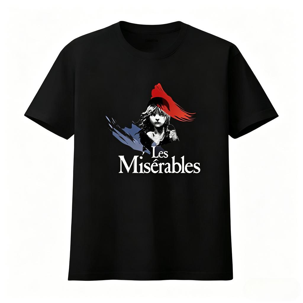 Los Miserables Camiseta de Manga Corta para Adultos Espectáculo Musical de Broadway Estampado de Alta Calidad Camiseta Unisex Ropa para Mujer Camiseta de Verano 2026