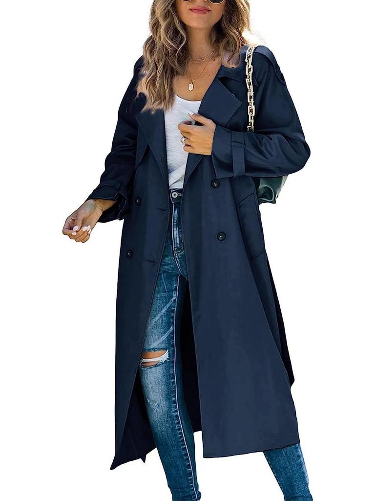 In Stock! European and American Style Women's Winter and Autumn Trench Coat.