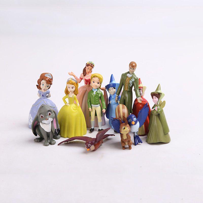Colorful 12pcs Sofia The First Princess Sophia Cake Figures Perfect For Collectors