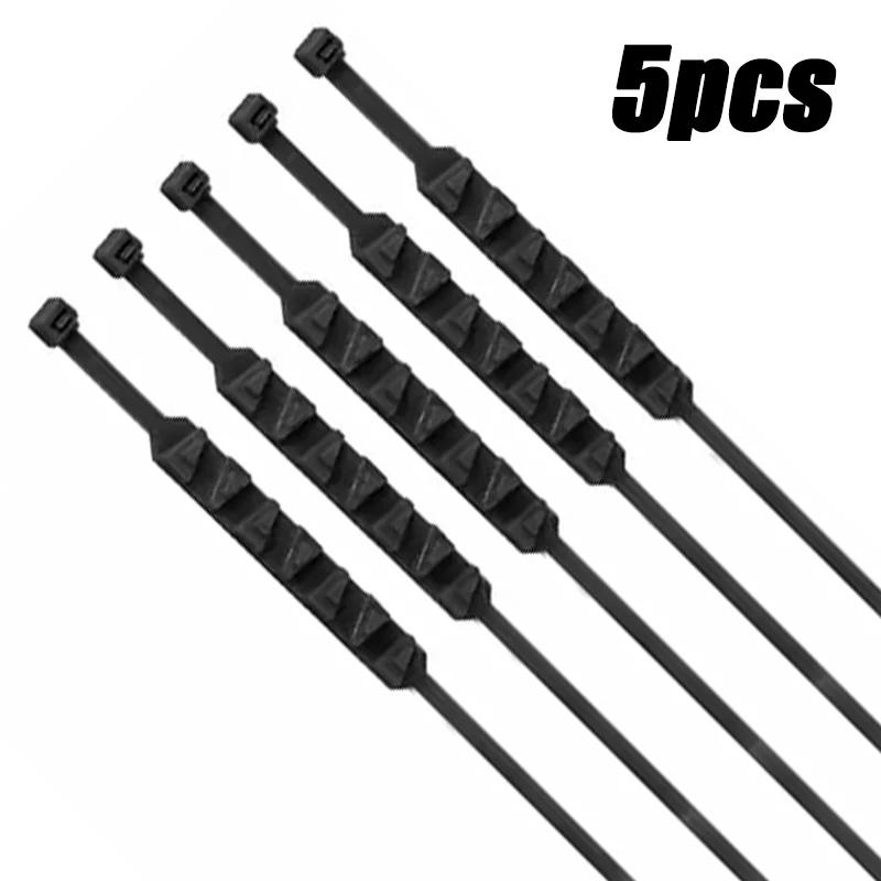 3/5pcs Anti-Skid Snow Chains for Motorcycles Bicycles Winter Tire Wheels Non-slip Cable Ties Motorbike Emergency Tire Chain Tool