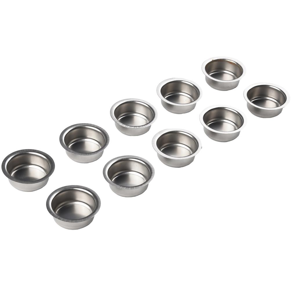 Tazas para Velas de Contenedor Decoración Ferretería Hogar Acero Inoxidable