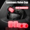 4PcsColorful Car Luminous Tire Valve Cap Fluorescent Night Caps Motorcycle Bike Night Glowing Cap Decor Nozzles Tyre Accessories