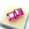 19.85 Ct Natural Pink Ruby Excellent Square Cut CERTIFIED Loose Gemstone Pair