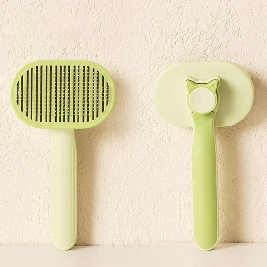 Pet Brush for Shedding Self-Cleaning Grooming Brush Cat Shedding Comb Removes Loose Fur for Long Short Hair Dogs Cats