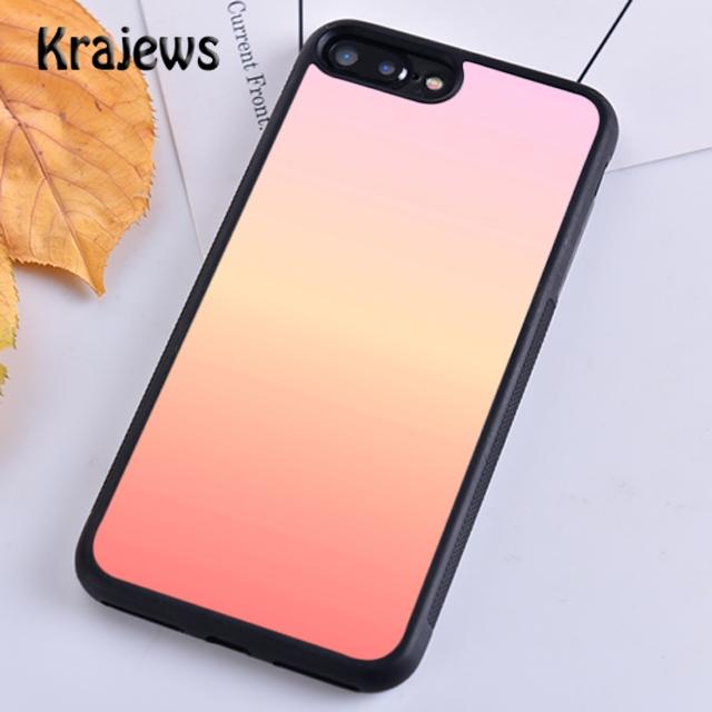 Krajews Pink Peach Soft Phone Case Cover For IPhone 18 17 Air 16 15 14 Plus 11 12 13 Pro Max Coque Shell Fundas