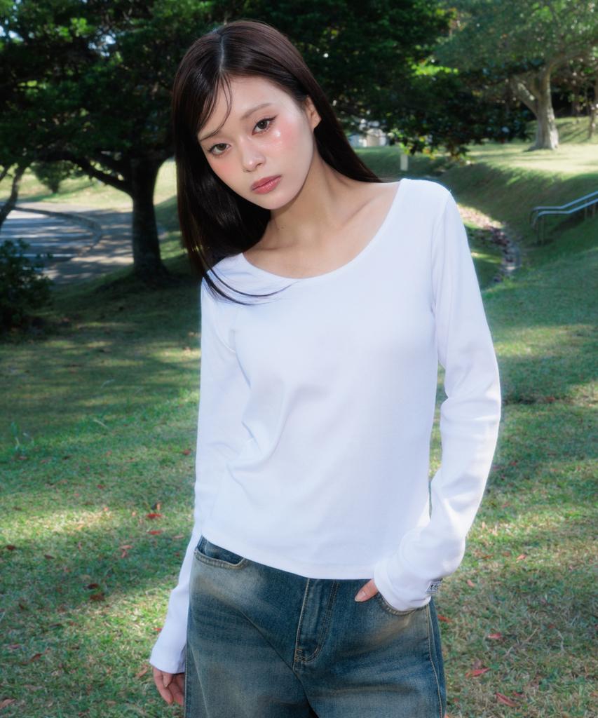 ROSEFRANTZ (2Pack) Essential Rose Label Long Sleeve [5Color]