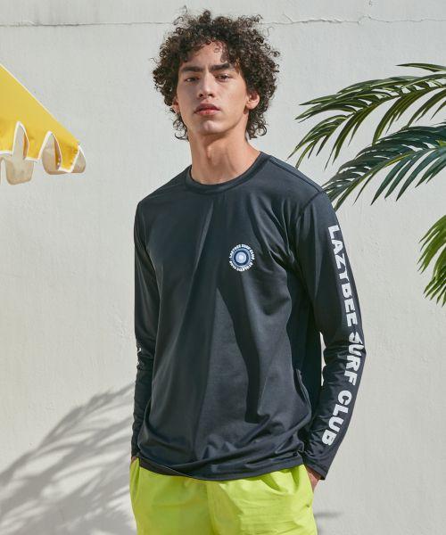Leijibi Lettering 2 Loose Fit Long Sleeve (Running Gym Wear Workout) Top W 4 Colors (B Type)