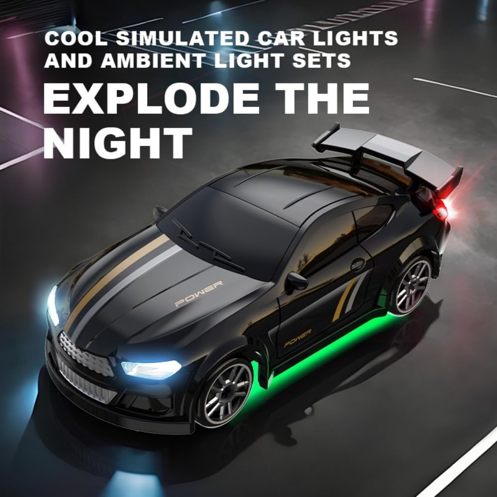 TDchougin 164 Scale Mini Remote Control Car, 2.4GHz Rechargeable Remote Control Car Toy, Birthday Gift for Kids, Boys, Elementary and Middle School