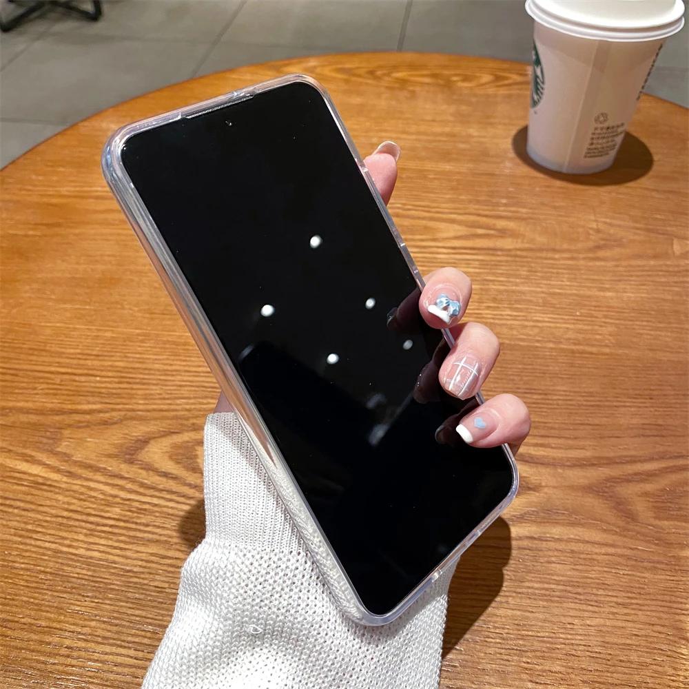 Pro Samsung Galaxy S24 S23 S22 S21FE Plus S25 ULTRA Luxusní Pevný Akrylový Silikonový Ochranný Průhledný Kryt