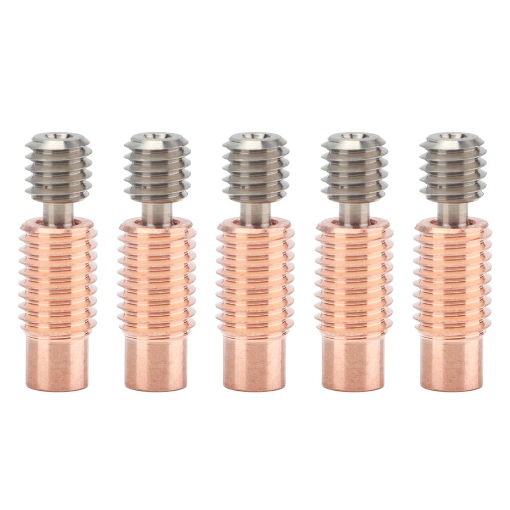 5PCS Bimetal Heat Break Ti Alloy Copper Heatbreak Replacement for Prusa I3 MK3 MK3S 3D