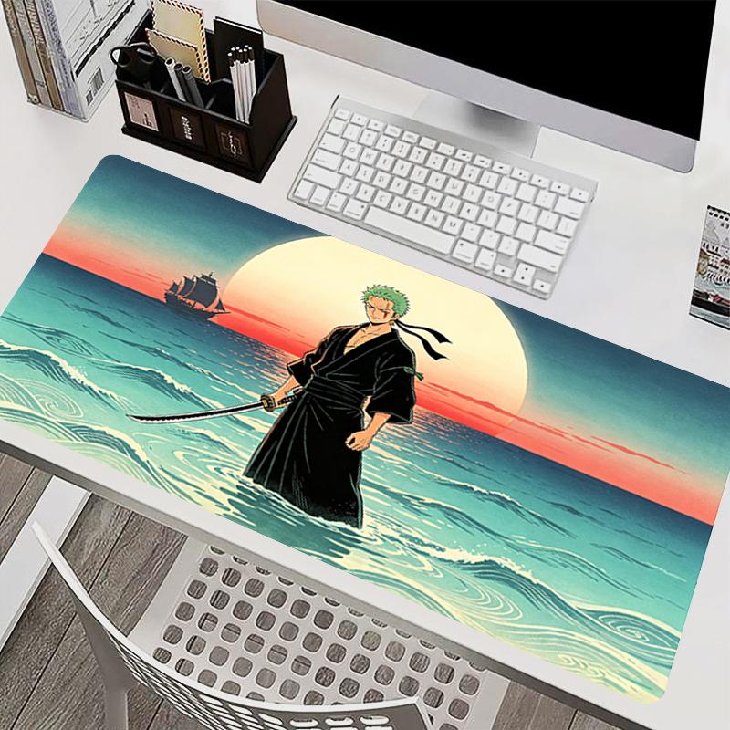 Big Mouse Pad Gamer Carpet Hd Print Oone Ppiece Zoro Anime Extended Desk Mat Pc Computer Gaming Accessories Antifray Mousepad