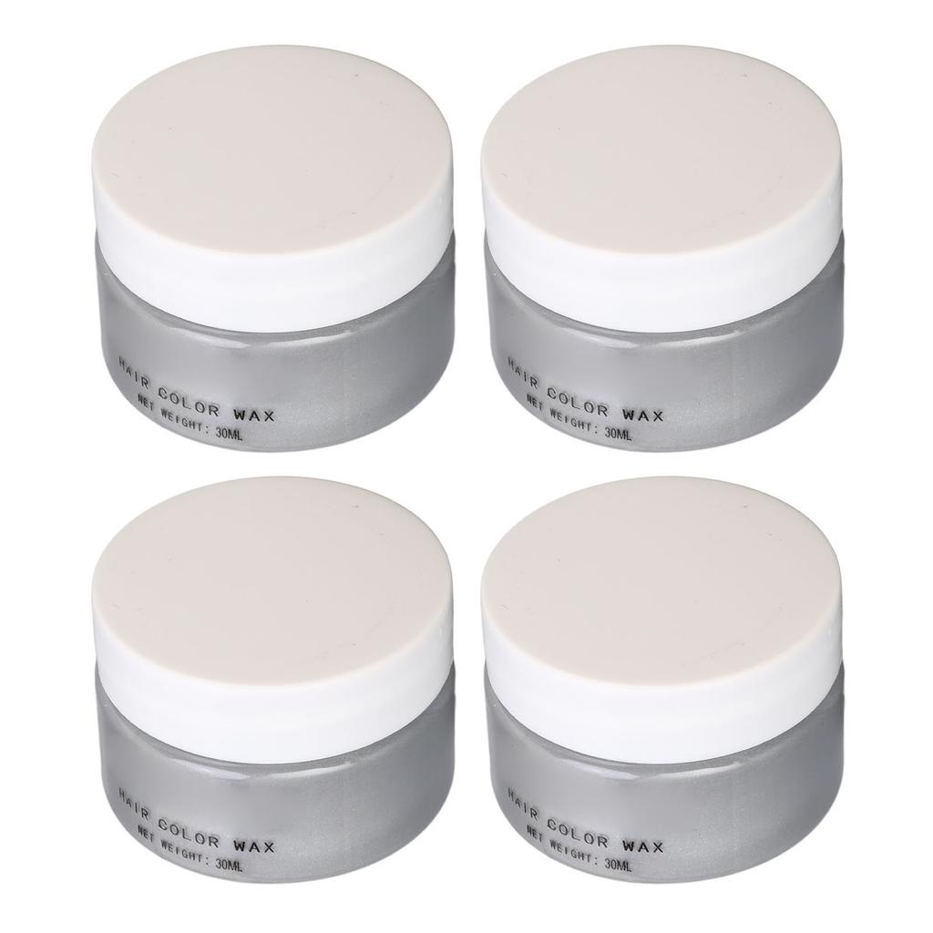 30ml X 4 Hair Coloring Wax Temporary Grey Easy Coloring Safe Ingredients Hairstyle Dye Wax for Men Women