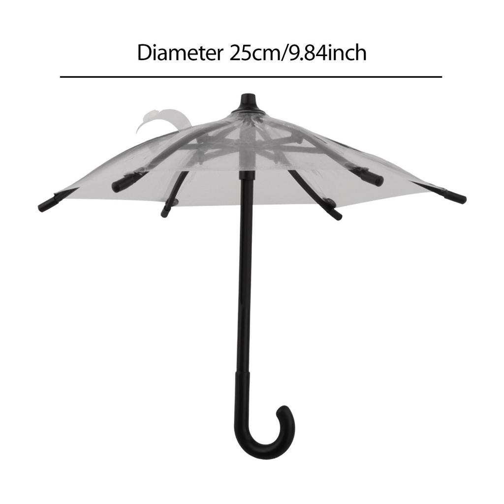 Miniaturní deštník Mini průhledný deštník Dekorace pro panenky Ruční výroba