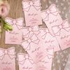 10-30pcs Pink Bowknot Thank You Stickers for Package Adhesive Decorative Seal Labels for Gift Box Baking Goods Business Package