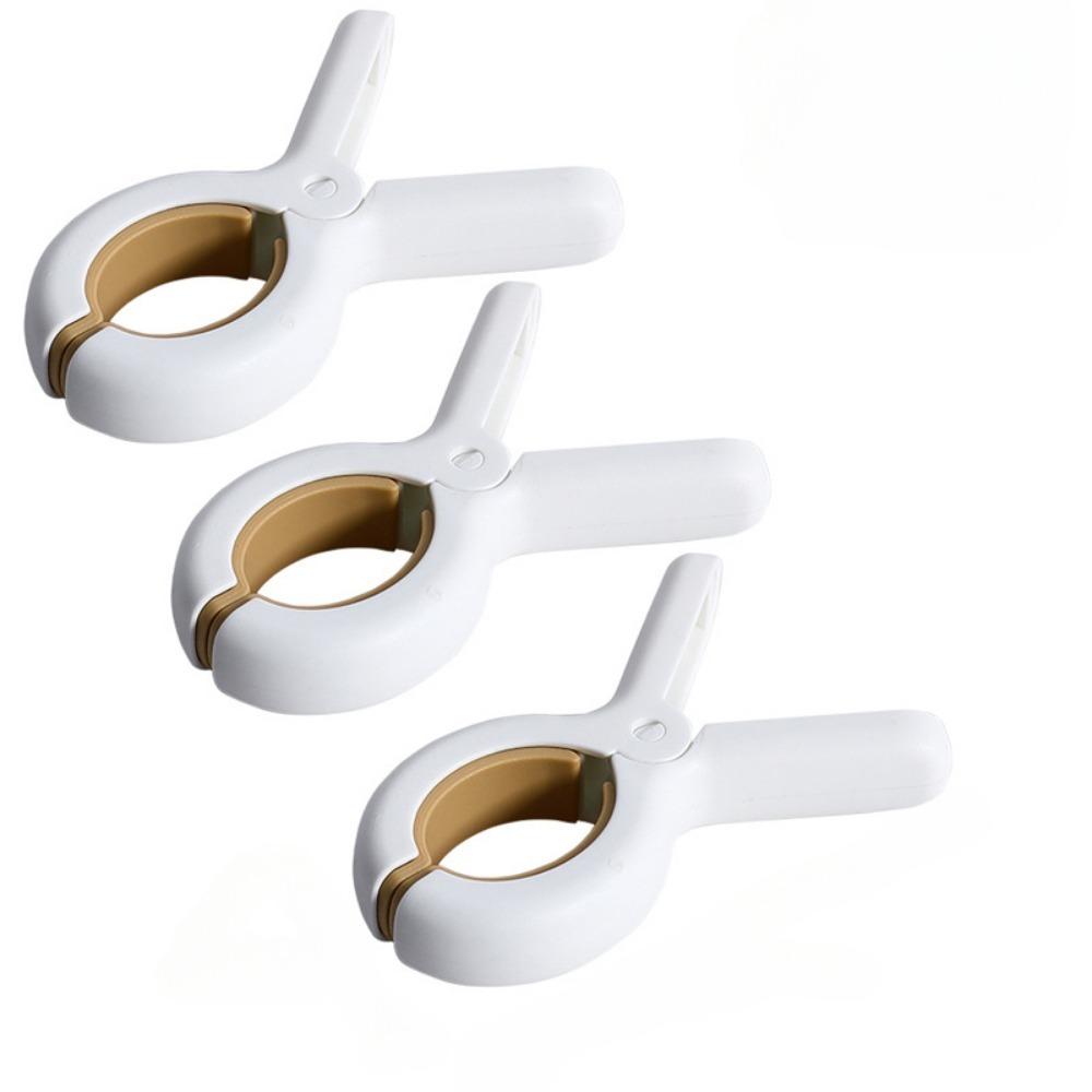 Alfileres para secar ropa, clips de plástico resistentes al viento y sin rastro, clips domésticos para fijar edredones, paquete de 3