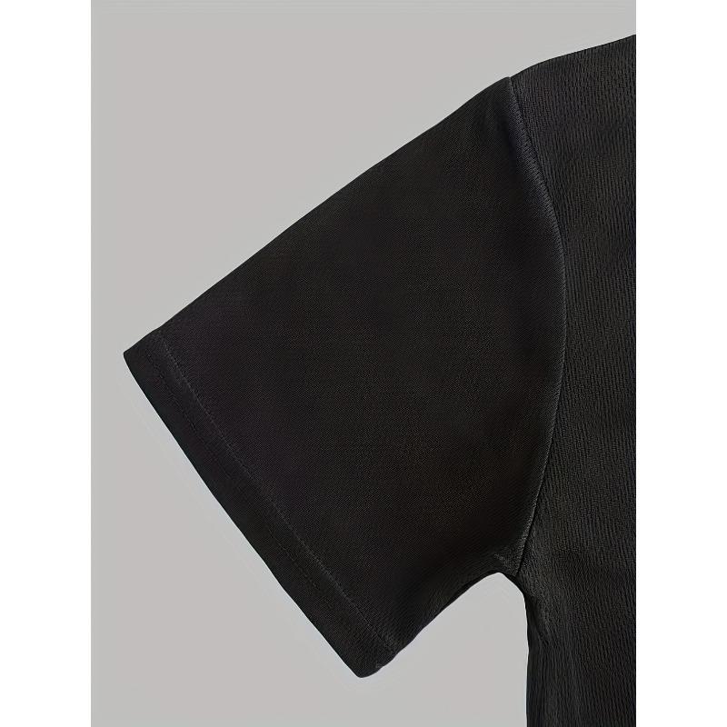 European sizes Creative Yellow Sunflower Print Boys T-Shirt, Casual Short Sleeve Comfortable Summer Outdoor Top, Outdoor Sports Essential