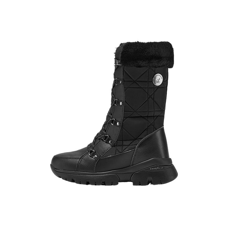 Skechers Modern Comfort Fashion Versatile High-Top Boots Women boots Black 168003-BBK 35.5