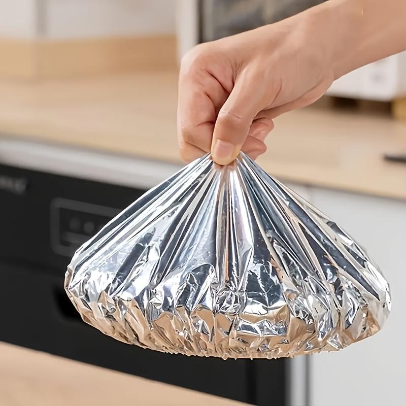Reusable Aluminum Foil Lid, Tabletop Cover, Kitchen Preservation Wrap, Keeps Warm Fresh Pest-Resistant & Dustproof, Heatretentive Material