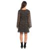 Be You Womens/Ladies Floral Sheer Fabric A-line Bell Sleeve Mini Dress