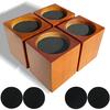 Wood Bed Furniture Risers 4 Inch Heavy Duty Risers, Supports Up To 6,000 Lbs, for Sofa Couch Desk Chair Table Base Raising Space, Convenient Store