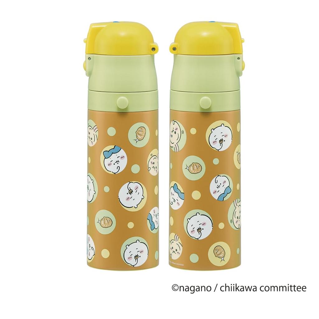 Skater Stainless Steel Water Bottle Direct Drinking 470ml Chikawa Lightweight Type Cold Storage Only Waterbottle Sports Bottle Cute Kids Children