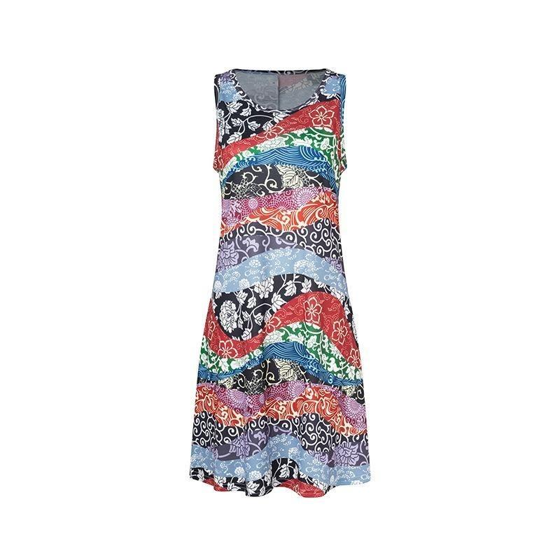 Dress Floral Dress Women'S 2D Digital Printing Factory