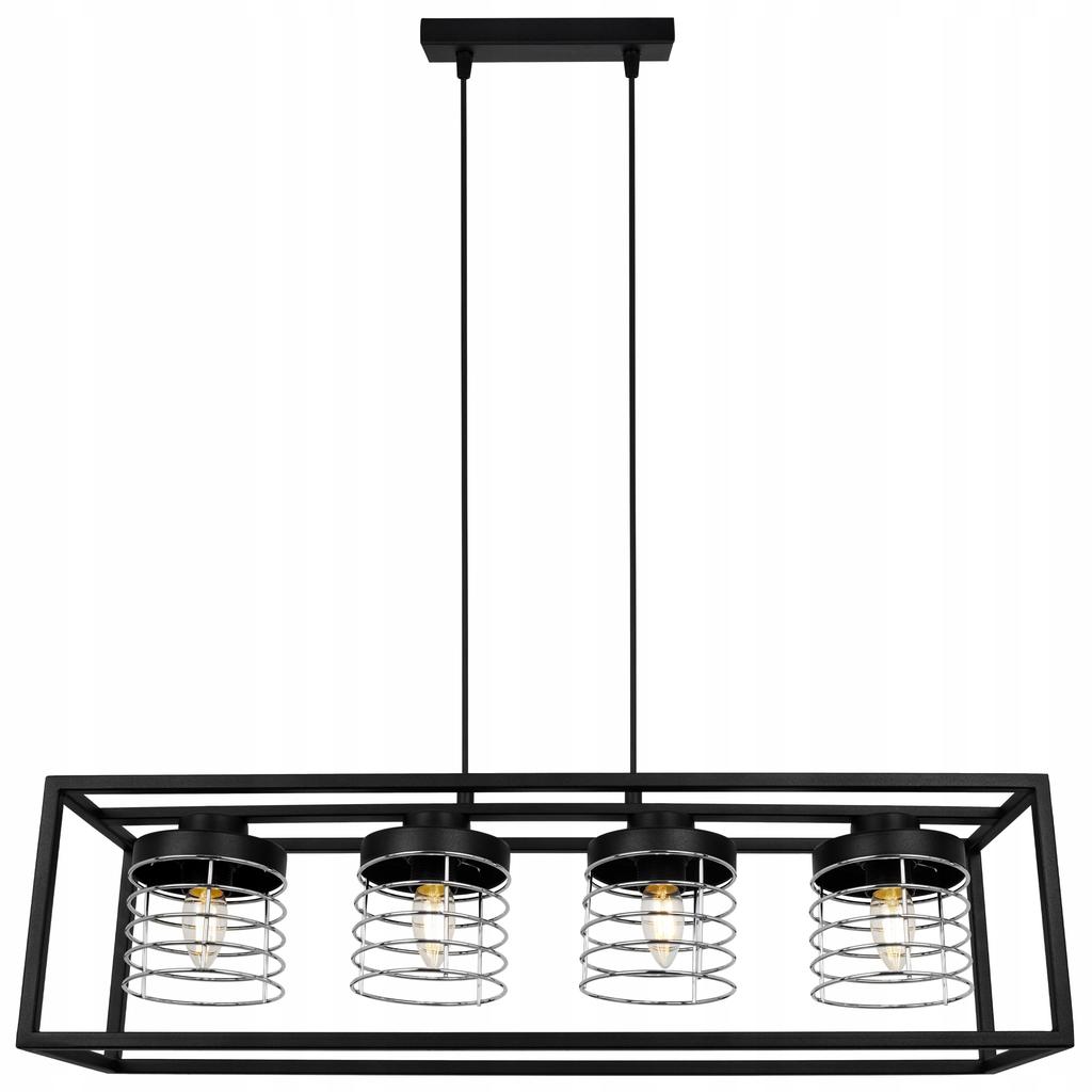 závěsné svítidlo klec elegantní kovové stínidlo