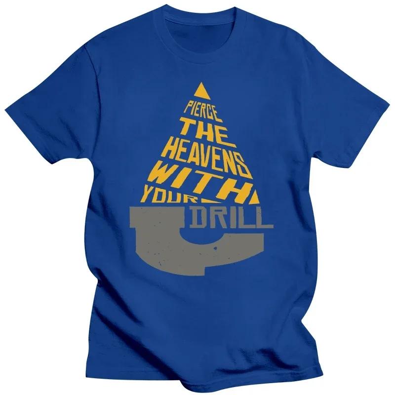 

Пронзи небеса своей дрелью футболка gurren lagann аниме tengen toppa gurren lagann simon kamina#Цвет(1) XXXXXL чёрный