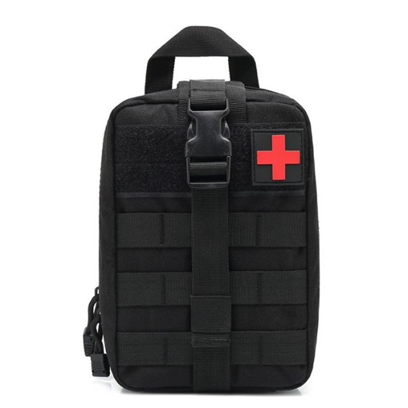 Black Tactical MOLLE First Aid & Storage Waist Pack