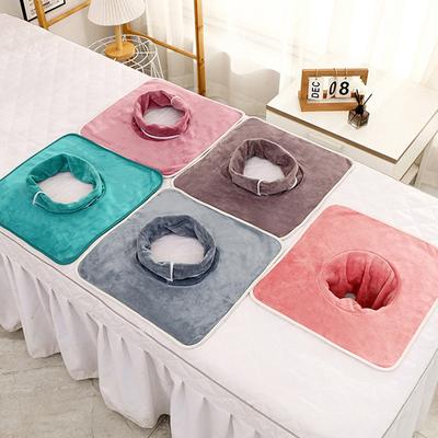 CHAUD 1PCS 35*35cm Velours Épais Table de Massage Beauté SPA Serviette de Table Visage avec Trou pour le Visage Housse de Couverture de Lit de Massage SPA
