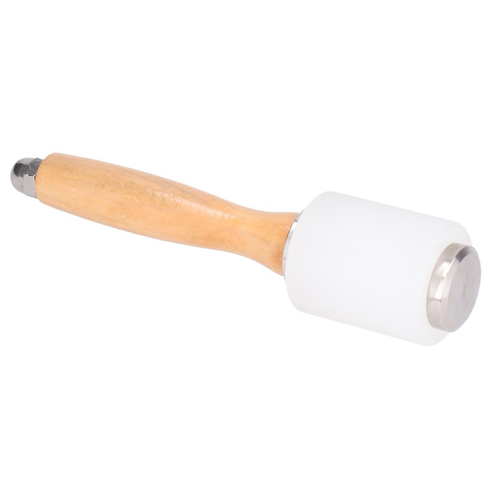 Length 21cm Nylon Craft Mallet Wood Handle Leather Tool DIY Leather Craft Production