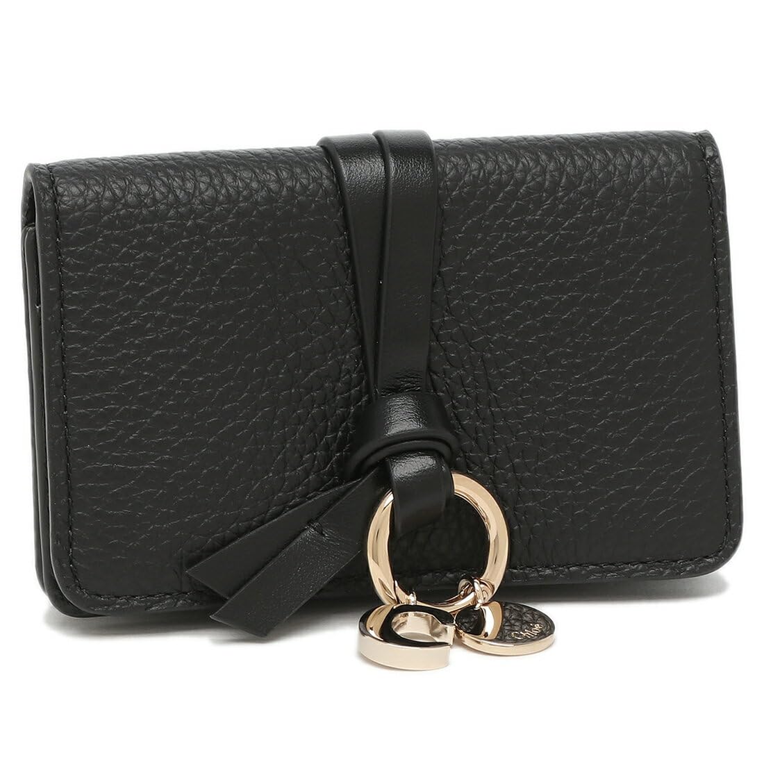 

Chloe Alphabet Card CHC21WP015F57 001 Case, Black, Women s, [Used]