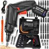 Cordless Screwdriver Screwdriver Screwdriver Sockets Bits Drills Case 47El