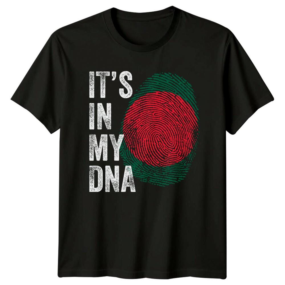 Its In My DNA Bangladesh Flag Fingerprint Unisexs Tee Unisexs Graphic Unisex TShirt