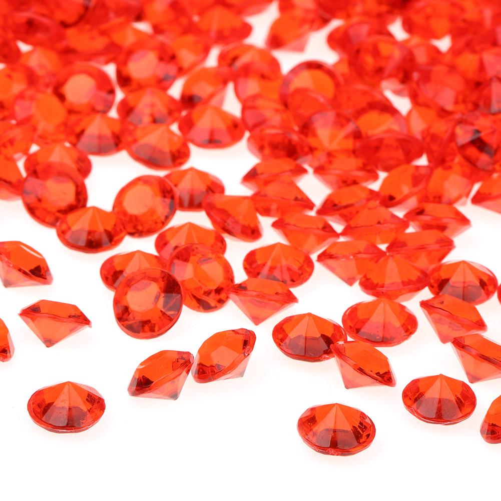 500pcs 10mm DIY Transparent Pointed Acrylic Diamond Gems for Wedding Party Type 1