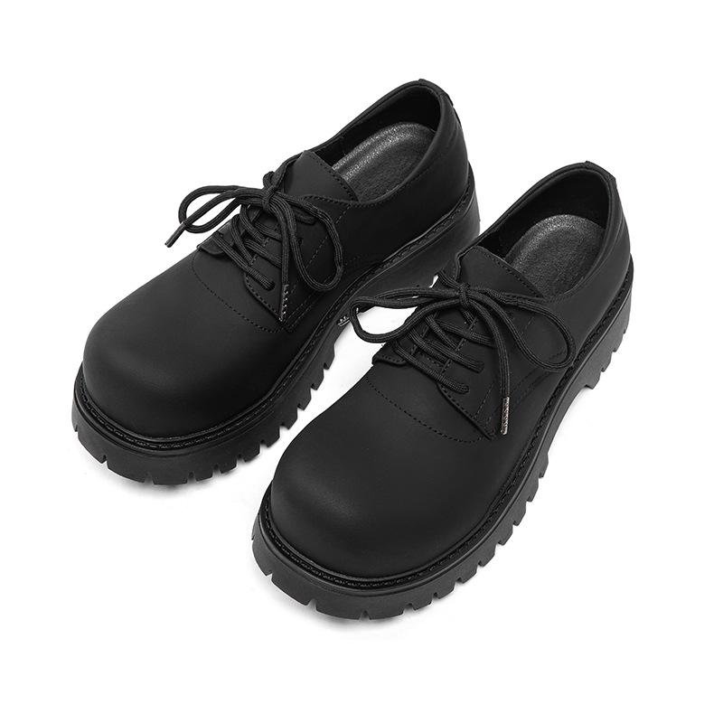 

3192 Мужские туфли дерби из кожи Микки, повседневные туфли на высокой платформе, модные универсальные туфли для通勤 44-Size is too large