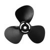 12 1 4in Boat Propeller 3 Blades Aluminium Alloy 13 Tooth Corrosion Resistance Replacement for Outboard Engines 25‑70HP