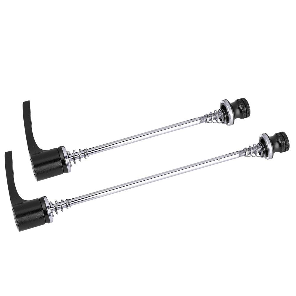 1 Pair   Quick Relse Skewers Axle Skewer 157MM 197MM for   Road Bike Black