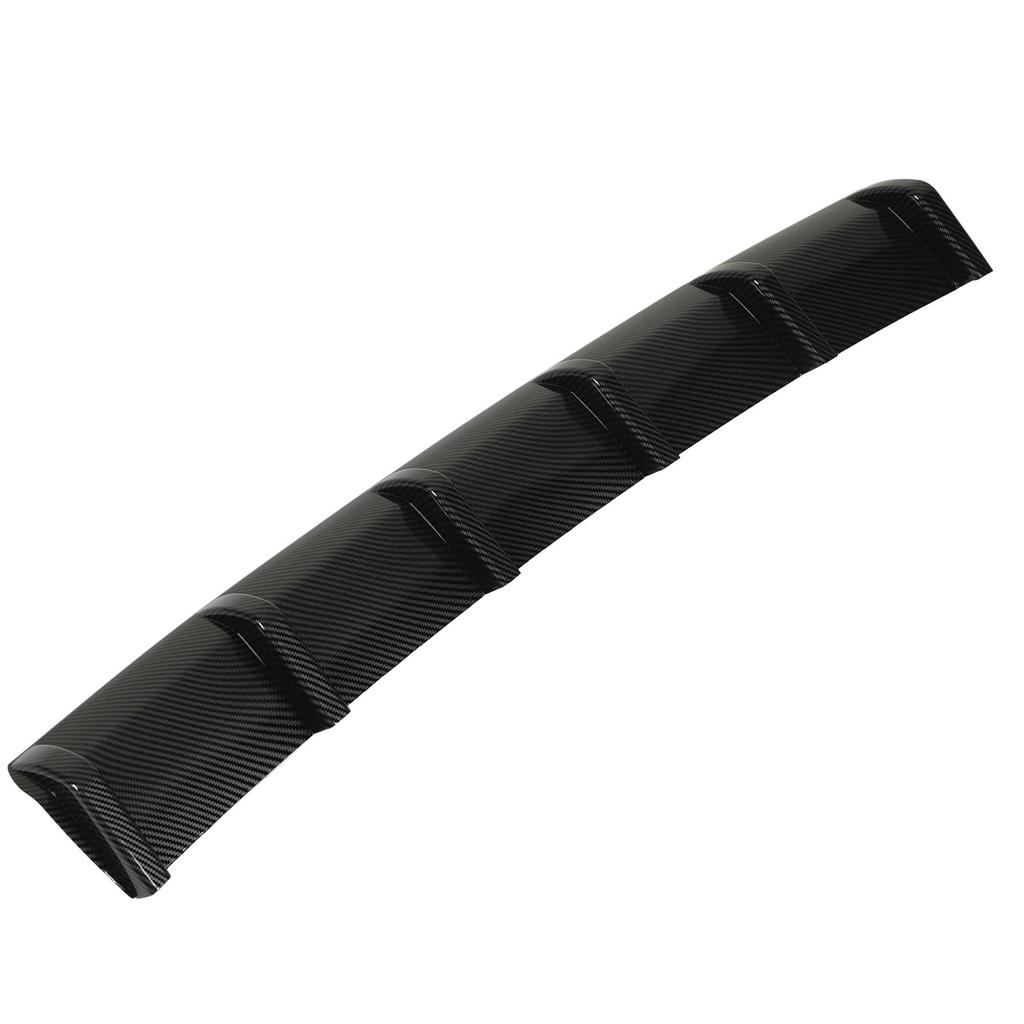 93cm Rear Bumper Diffuser Carbon Fiber Pattern Sporty Style Shark Fin Chassis Deflector Universal