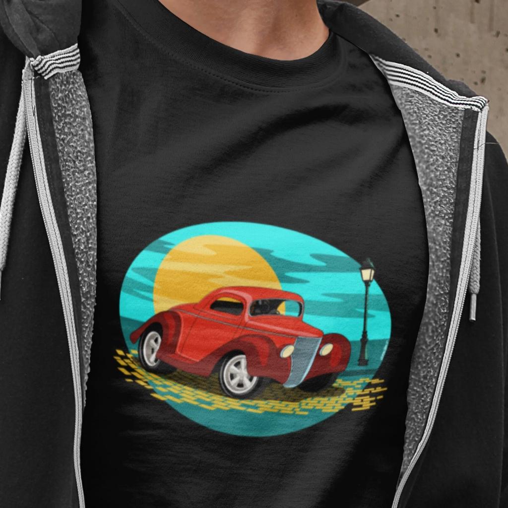 36 Ford Hot Rod Short-Sleeve Unisex T-Shirt, 1936 Red Coupe, Original design
