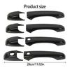 Pack Of 4 ABS Door Handle Covers with Anti Slip Grip & Easy Installation Vehicle Accessories for Multiple Automotive