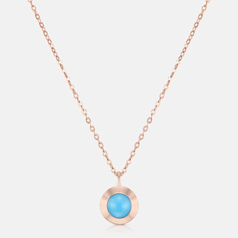 METROCITY JEWELRY December Birthstone Corte Sterling Silver Rose Necklace A241SN1212RPF