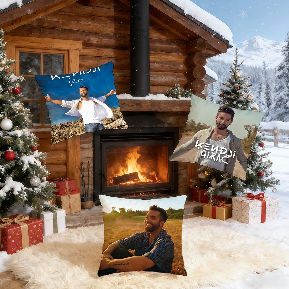 French Singer Kendji Girac cushion cover Home Bedding Sofa living Room pillowcase Simple Soft Skin Cushion Cover Party Gift