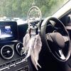 Tassel Dream Catcher Decoration for Car Ornaments Room Decor Dreamcatchers Wall Hanging with Rattan Bead Feathers Wind Chimes