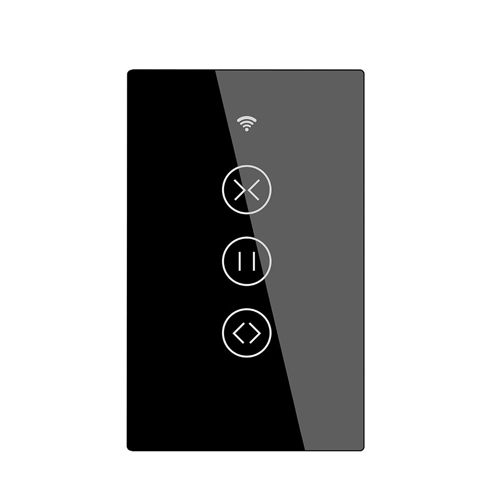 US EU WiFi RF433 Smart Touch Curtain Roller Blinds Motor Switch Tuya Smart Life App Remote Control Works with Alexa Google Home