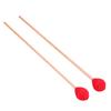 1 Pair Yarn Head Keyboard Marimba Mallets with Smooth Handles for Intermediate Player