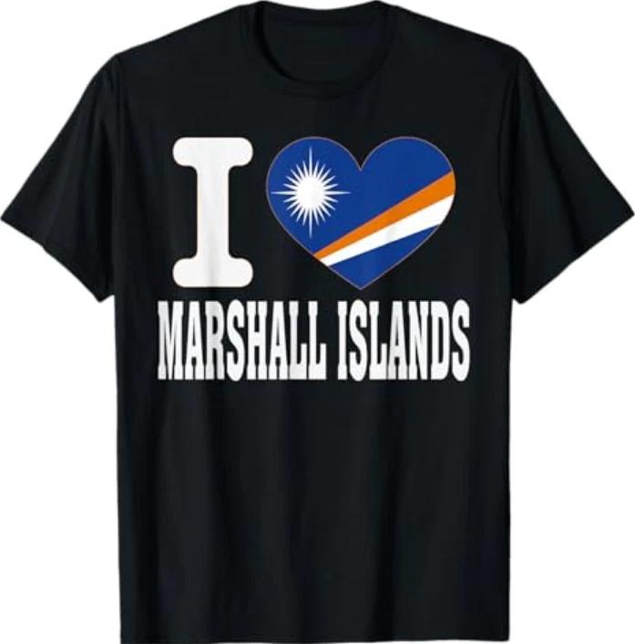 I Love Marshall Islands Heart Souvenir Lovers Pride Travel Tshirt S