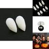 Realistic Halloween Vampire Fangs Teeth Kit With Solid Adhesive And Customizable Sizes