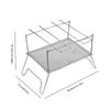 Foldable BBQ Rack with Storage Bag Foldable Charcoal Oven Stainless Steel Portable for Outdoor Picnic Cooking