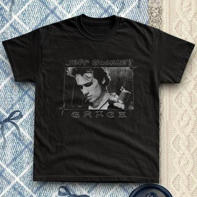 Jeff Buckley Grace T Shirt – 90s Alt Rock Band Tee, Unisex Cotton Retro Graphic Shirt